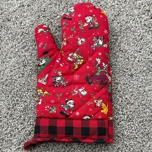 Disney Red and Black Checkered Oven Mitt